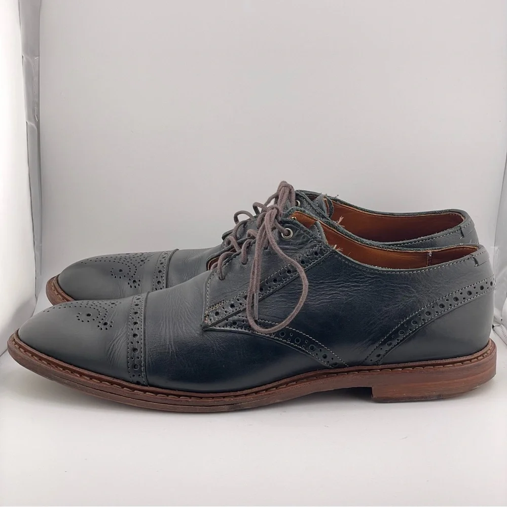 Allen Edmonds Bainbridge Mens Black Leather Oxfords Size 11